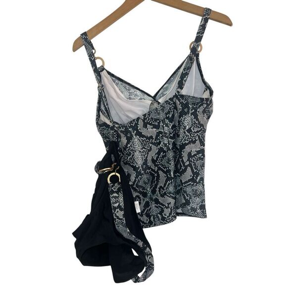 ✨Coco Reef Twist Green Snake Tankini Sz 34C & Small Swim Bikini✨ - Picture 6 of 10